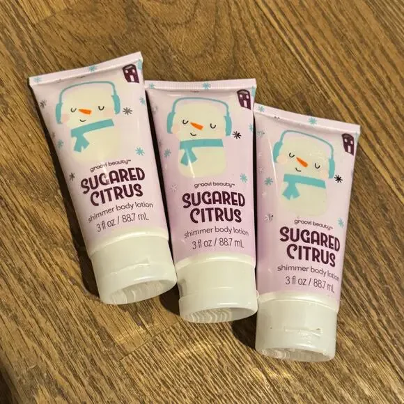 Groovi Beauty Sugared Citrus Shimmering Body Lotion 3 Ounces New - Picture 1 of 2